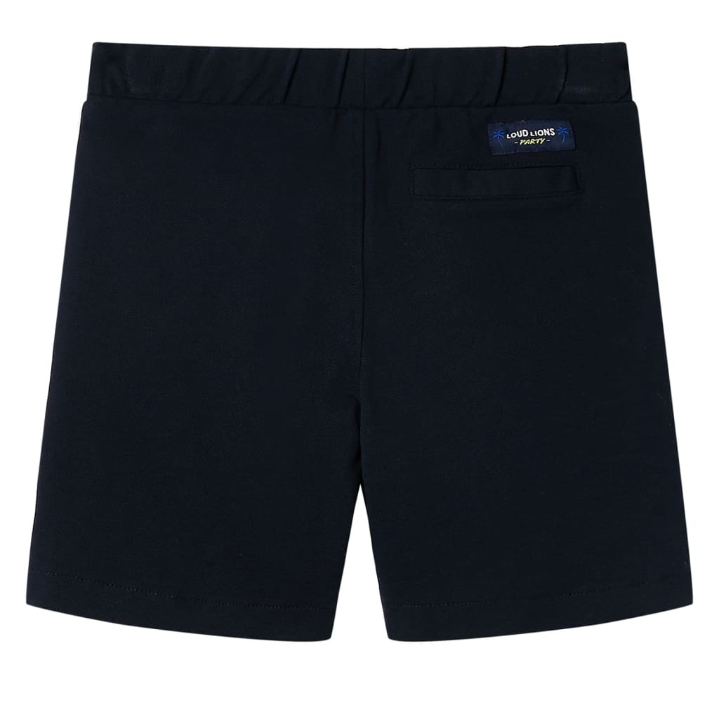 VidaXL Short enfant avec cordon de serrage 140 bleu marine