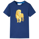 VidaXL Chemise enfant 92 bleu foncé