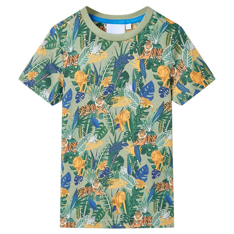 VidaXL Chemise enfant à manches courtes 128 multicolore