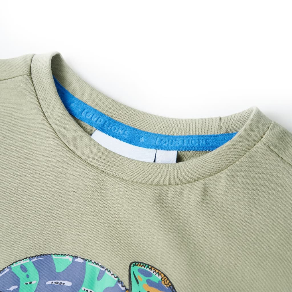 VidaXL Chemise enfant à manches courtes 92 kaki clair