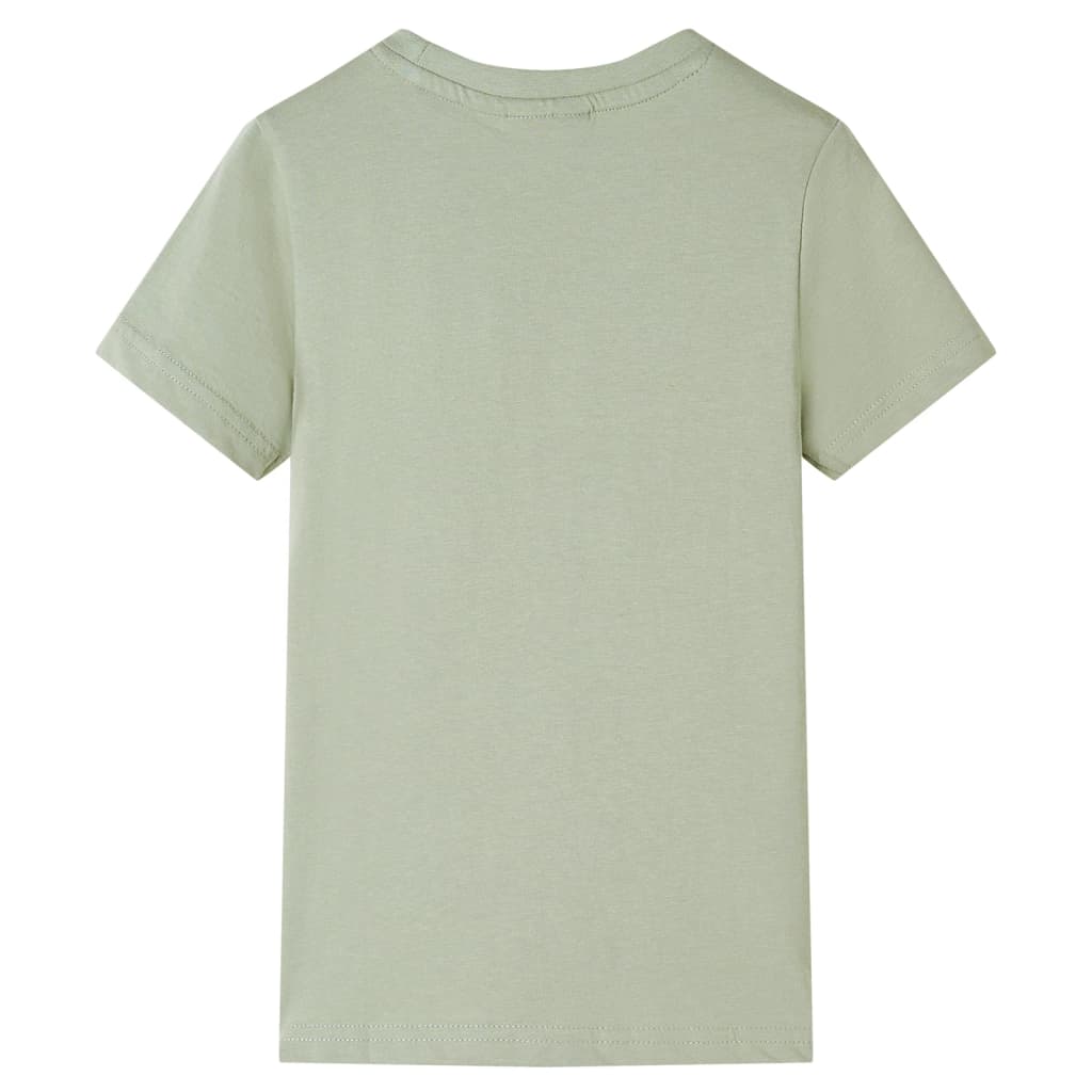VidaXL Chemise enfant à manches courtes 116 kaki clair