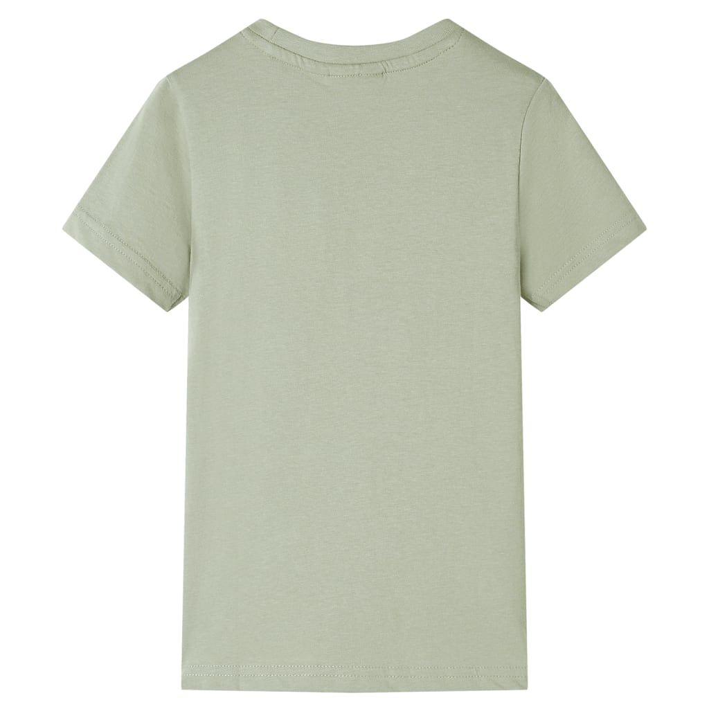 VidaXL Chemise enfant à manches courtes 128 kaki clair