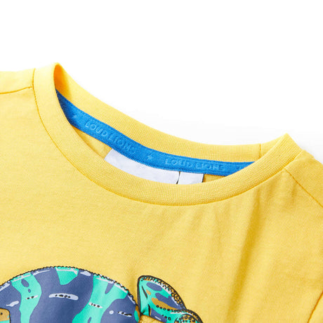 VidaXL Chemise enfant à manches courtes 104 ocre clair