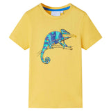 VidaXL Chemise enfant à manches courtes 116 ocre clair