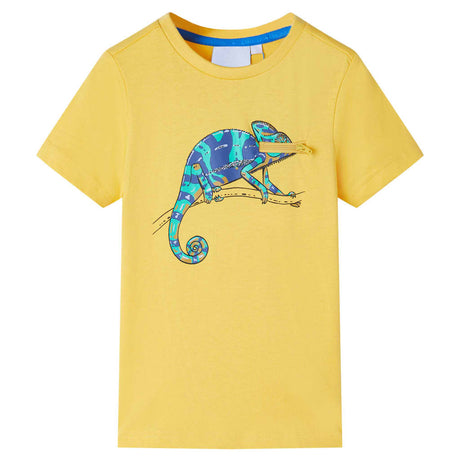 VidaXL Chemise enfant à manches courtes 116 ocre clair