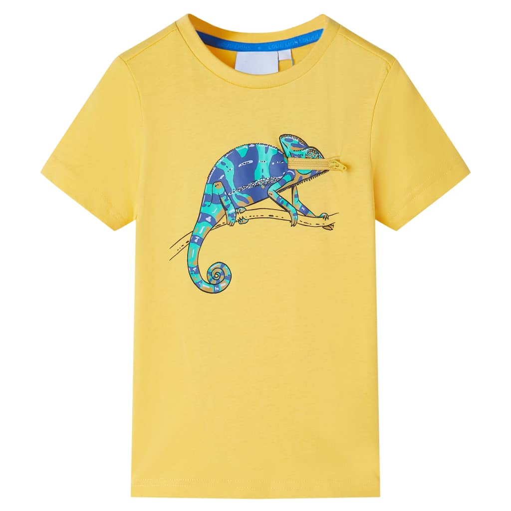 VidaXL Chemise enfant à manches courtes 128 ocre clair