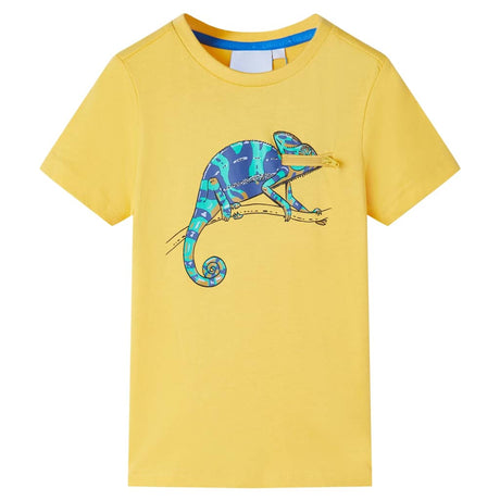VidaXL Chemise enfant à manches courtes 128 ocre clair