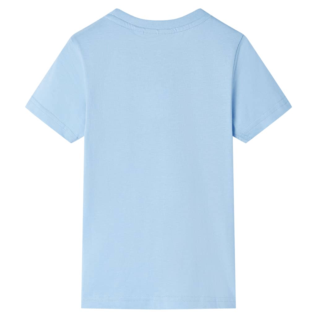 VidaXL Chemise enfant à manches courtes 92 bleu clair
