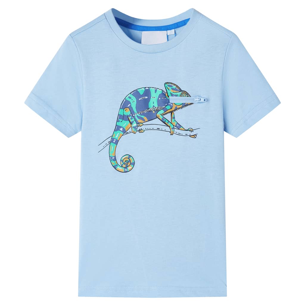 VidaXL Chemise enfant à manches courtes 104 bleu clair
