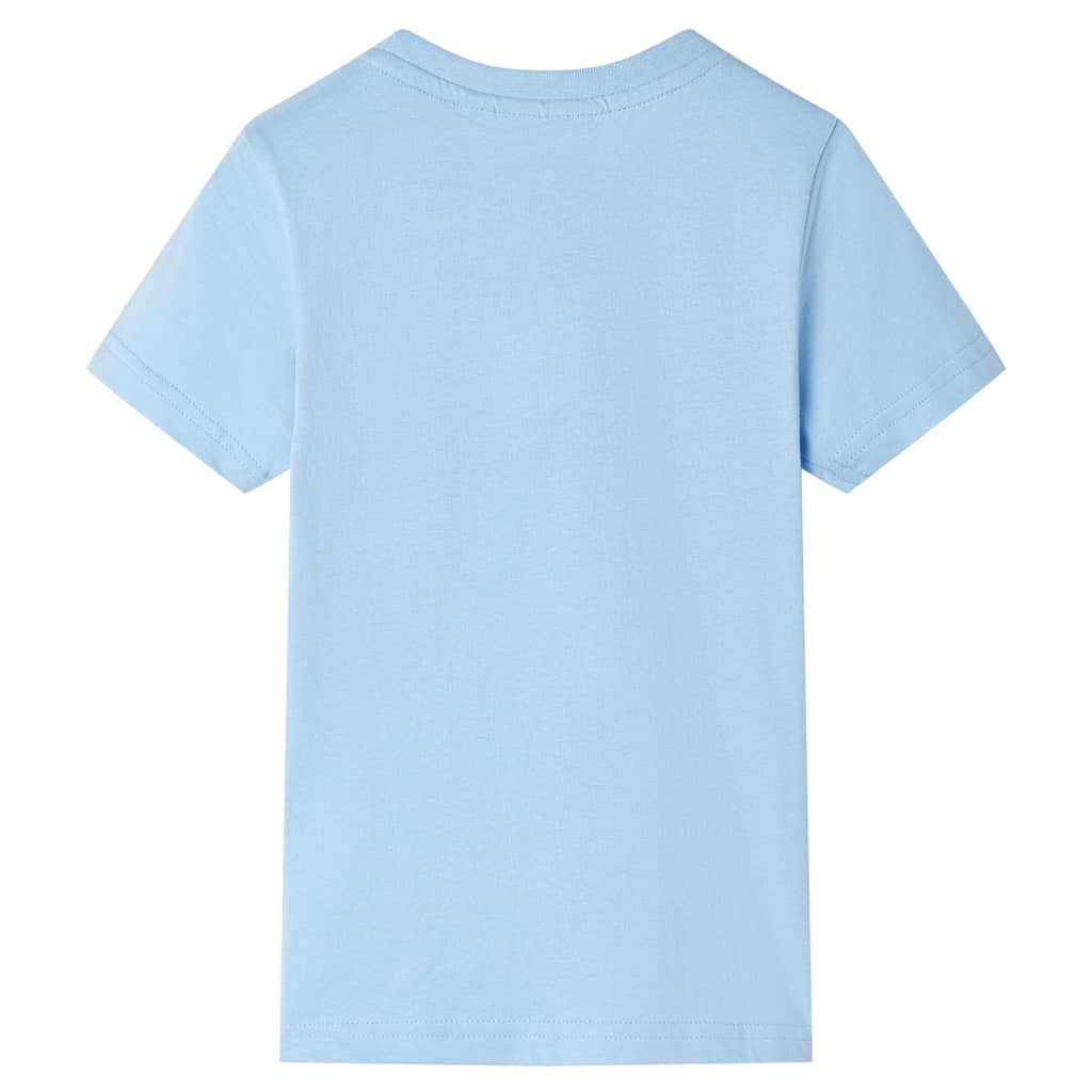 VidaXL Chemise enfant à manches courtes 104 bleu clair
