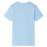 VidaXL Chemise enfant à manches courtes 104 bleu clair