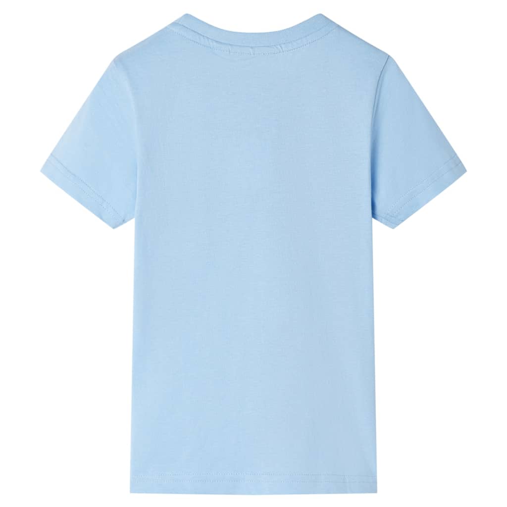VidaXL Chemise enfant à manches courtes 128 bleu clair