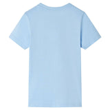 VidaXL Chemise enfant à manches courtes 128 bleu clair