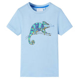 VidaXL chemise enfant à manches courtes 140 bleu clair