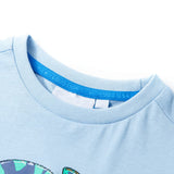 VidaXL chemise enfant à manches courtes 140 bleu clair