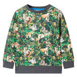 VidaXL Pull enfant 128 vieux pétrole