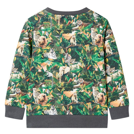 VidaXL Pull enfant 140 vieux pétrole