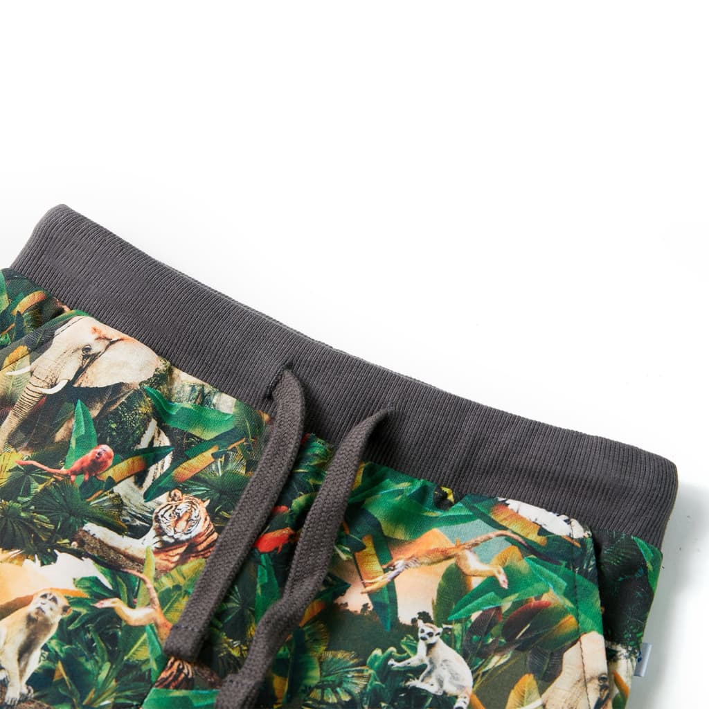 VidaXL Short enfant avec cordon de serrage 128 vieux pétrole