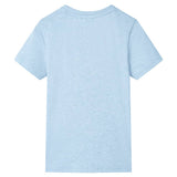 VidaXL Chemise enfant 116 bleu doux mélangé