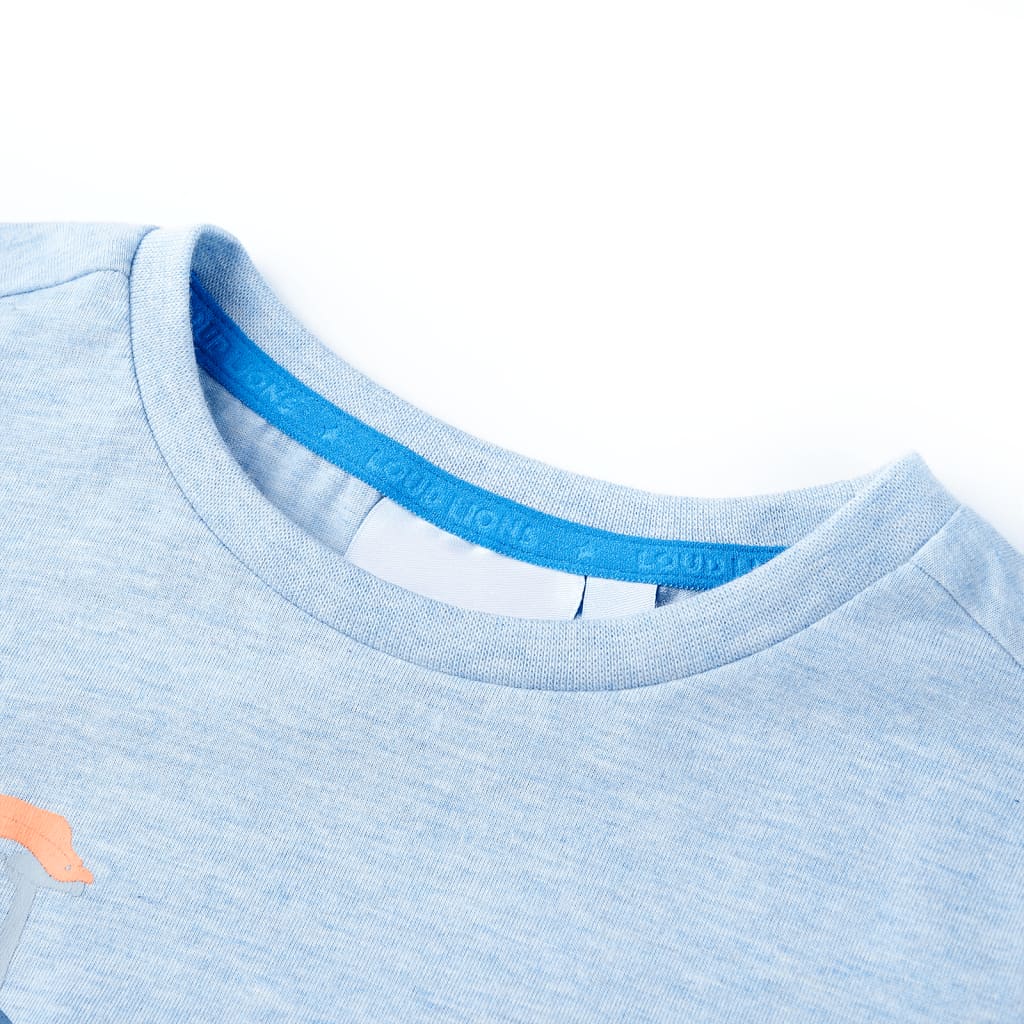 VidaXL Chemise enfant 116 bleu doux mélangé