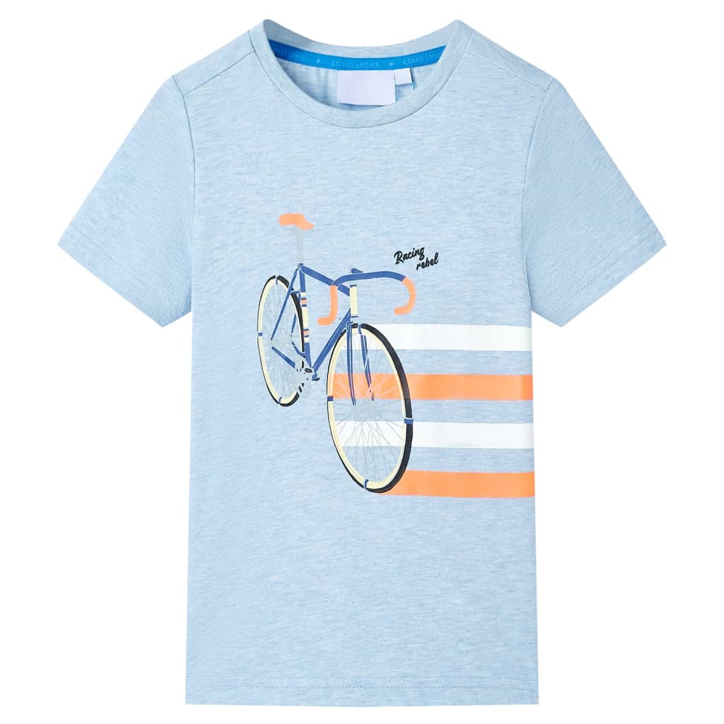 VidaXL Chemise enfant 128 bleu doux mélangé