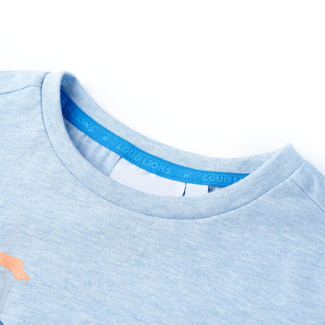 VidaXL Chemise enfant 128 bleu doux mélangé