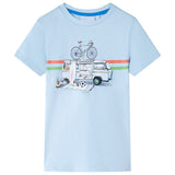VidaXL Chemise enfant 128 bleu clair
