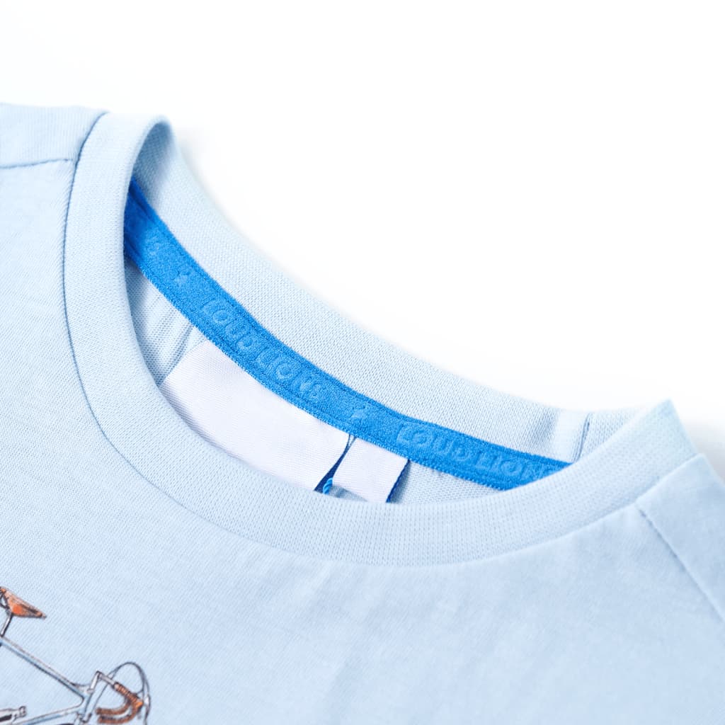 VidaXL Chemise enfant 140 bleu clair