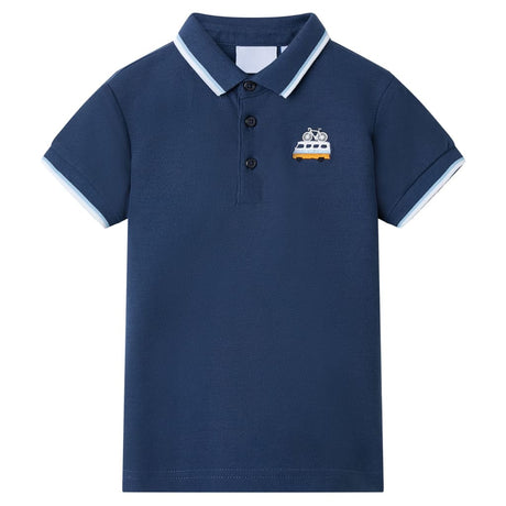 VidaXL Polo enfant 116 bleu foncé