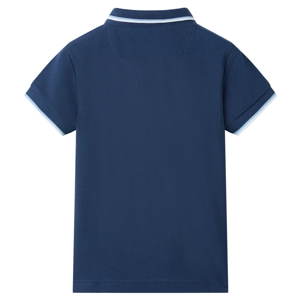 VidaXL Polo enfant 140 bleu foncé