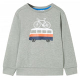VidaXL Pull enfant 104 kaki clair chiné