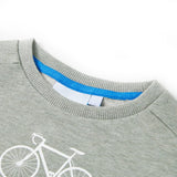 Vidaxxl pull enfant 128 kaki clair mixte