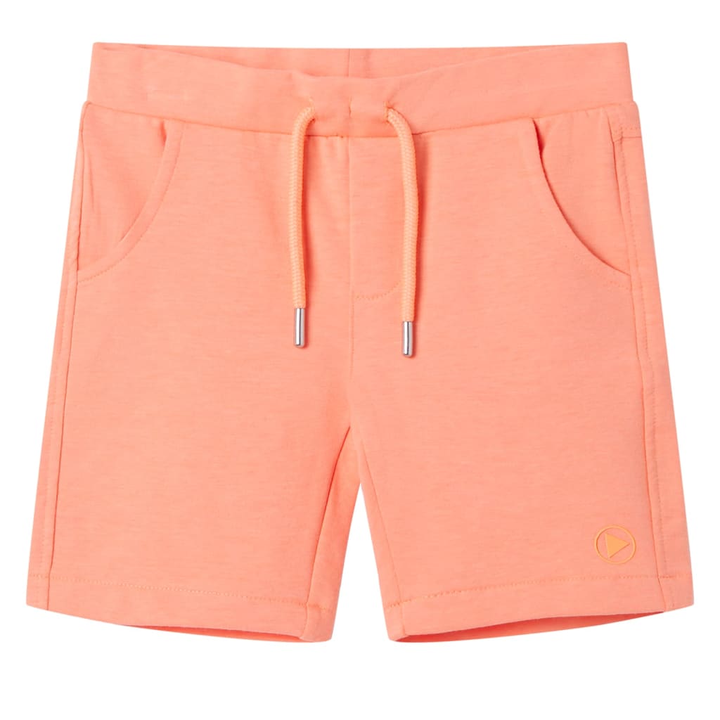 VidaXL Short enfant avec cordon de serrage 140 orange fluo
