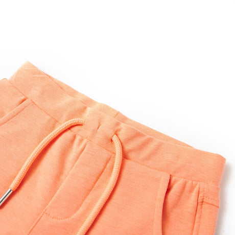 VidaXL Short enfant avec cordon de serrage 140 orange fluo
