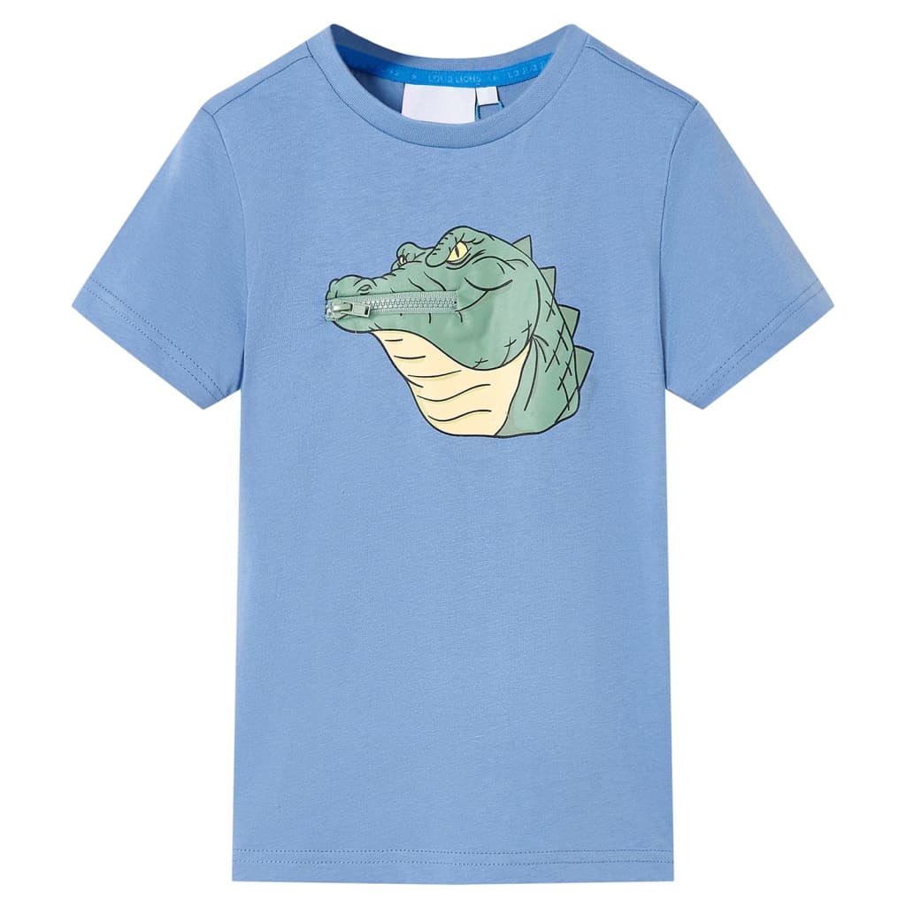 VidaXL Chemise enfant 92 bleu moyen