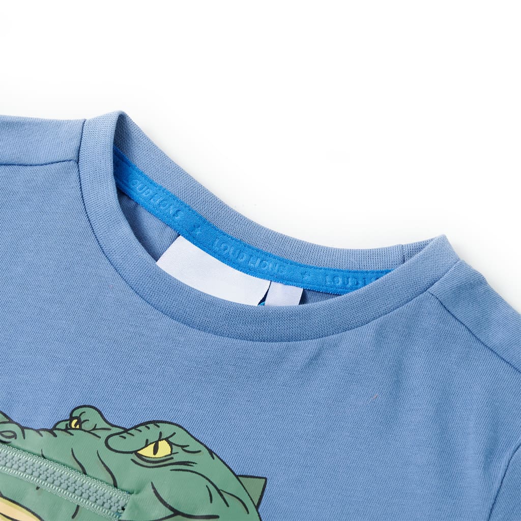 VidaXL Chemise enfant 92 bleu moyen