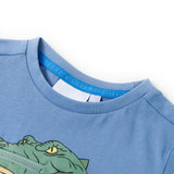 VidaXL Chemise enfant 92 bleu moyen