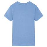 VidaXL Chemise enfant 104 bleu moyen