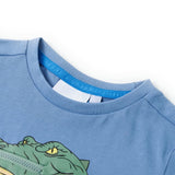 VidaXL Chemise enfant 116 bleu moyen