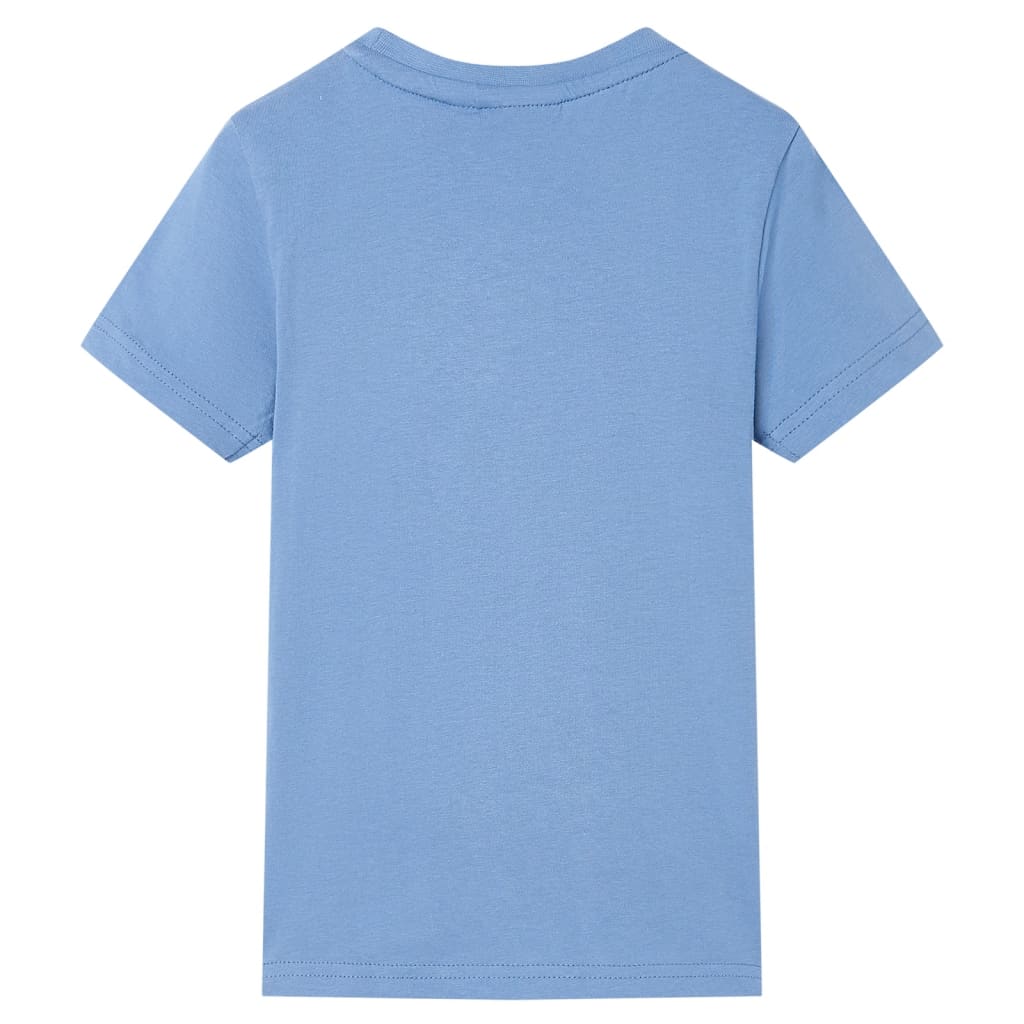 VidaXL Chemise enfant 128 bleu moyen