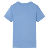 VidaXL Chemise enfant 128 bleu moyen