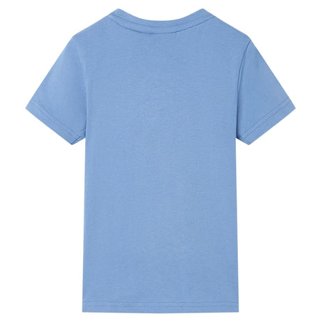 VidaXL Chemise enfant 128 bleu moyen