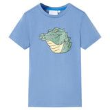 VidaXL Chemise enfant 140 bleu moyen