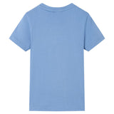 VidaXL Chemise enfant 140 bleu moyen