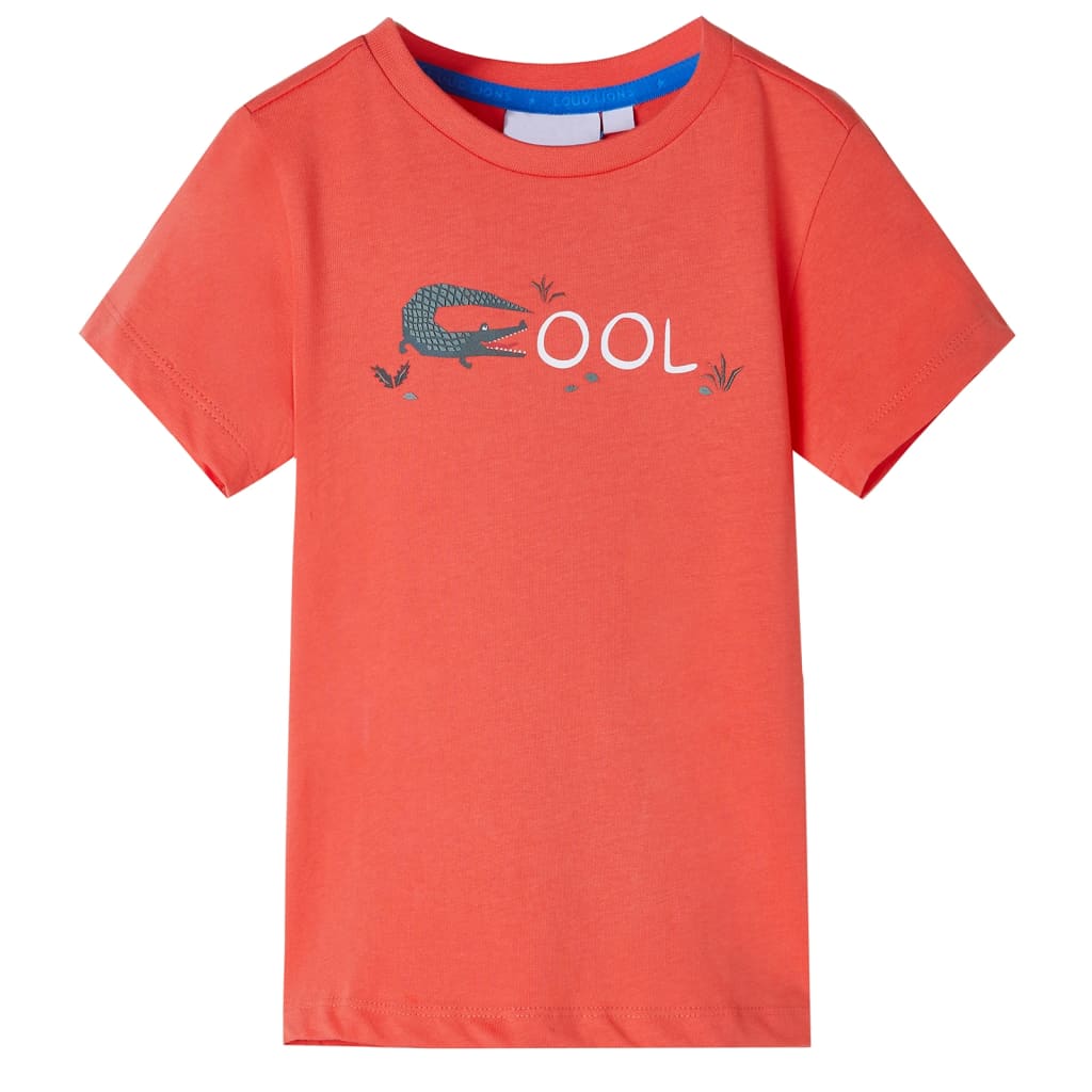 VidaXL Chemise enfant à manches courtes 116 rouge clair
