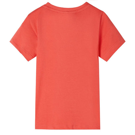 VidaXL Chemise enfant à manches courtes 116 rouge clair