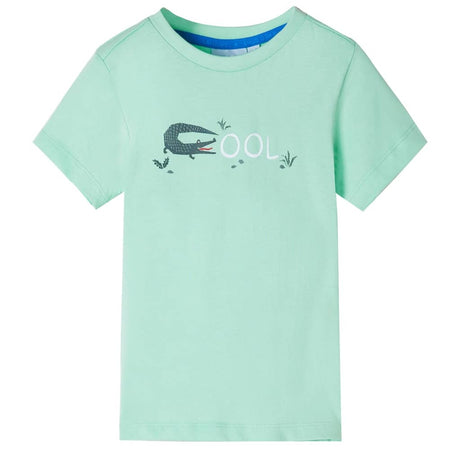 VidaXL Chemise enfant à manches courtes 92 vert clair
