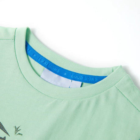 VidaXL Chemise enfant à manches courtes 92 vert clair
