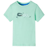 VidaXL Chemise enfant à manches courtes 104 vert clair