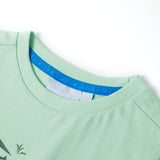 VidaXL Chemise enfant à manches courtes 104 vert clair